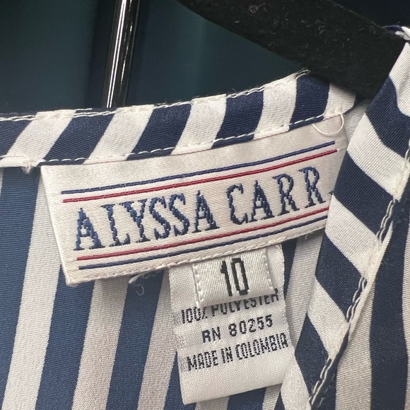 Alyssa Carr Stripped Blouse - Picture 2 of 2